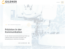 Tablet Screenshot of gildner-werbeagentur.de